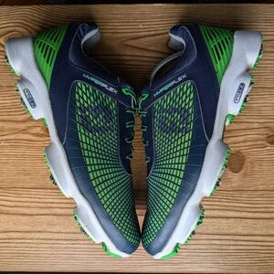 Footjoy Hyperflex Golf Shoes Sz 11.5, Softspikes, Blue, Green, White,